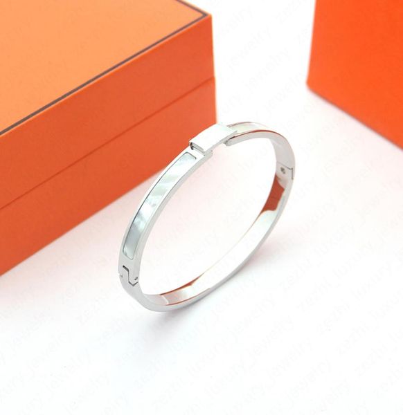 

h bracelet designer bracelets womens gold bangle braclets woman armband bangles braclet pulsera bracciale bracciali braccialetto p6728626, Black