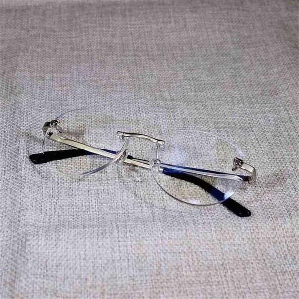 

sunglasses 2023 designer vintage leopard style rimless men square shade metal frame clear glasses women for beaching eyewear accessorieskaji, White;black