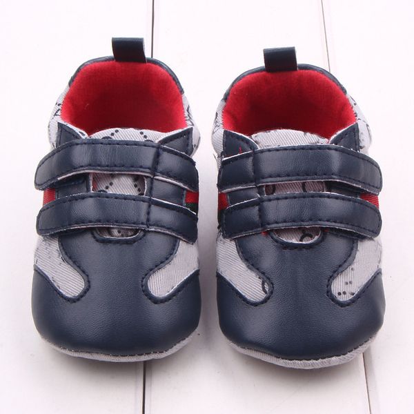 

Newborn Print Letter Baby Sneaker PU Leather Baby Boys Girls First Walkers Soft Sole Infant Toddler Baby Shoes for 0-18M, Khaki