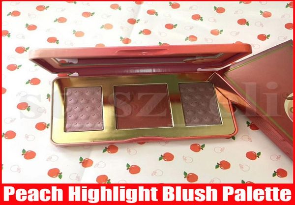 

face makeup 3 colors blush blusher peach glow infused powder longlasting highlighter bronzers eyeshadow pressed palette9069919