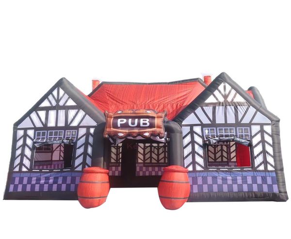 

outdoor activities 8x5m 10x5m 10x6m big portable inflatable irish bar tent lawn pub marquee for with blower3756914
