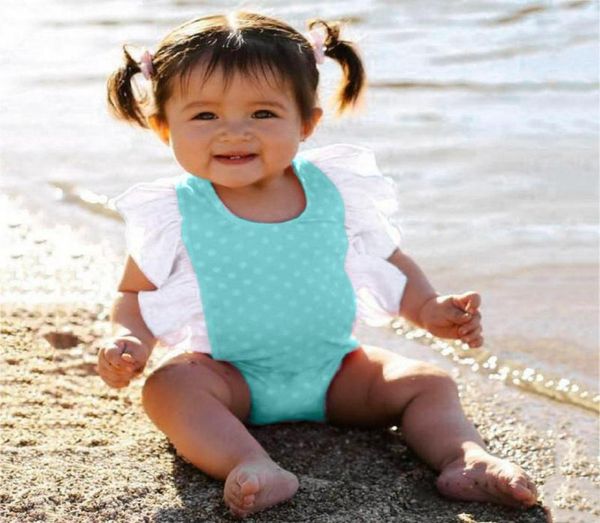 

swimwear children toddler kids onepiece swimsuits baby girl swimsuit bow ruffle bathing suit one piece dot swimwear bikini6273073