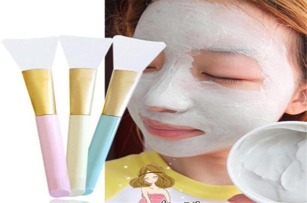 

new arrival 1pc professional silicone face facial face mask mud mixing skin care beauty brushes tools 3 colors1594001