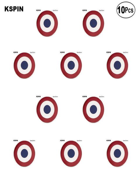 

mod target lapel pin flag badge brooch pins badges xy0036103697475, Gray