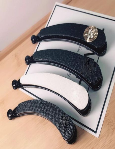 

mix size copper mark banana clip black and white twocolor hairpin claw clip one word clip wigs hairpiece fashion jewelry counter 3075113, Slivery;golden