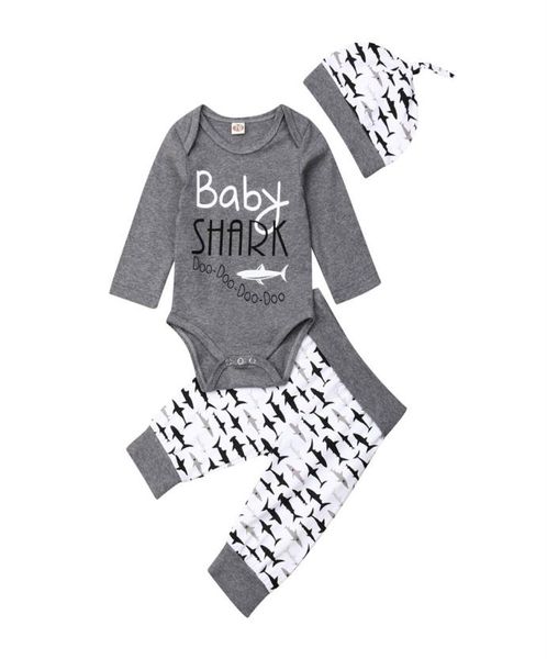 

cute newborn infant baby boy romper bodysuit pants trousers hat outfit set3656652, White