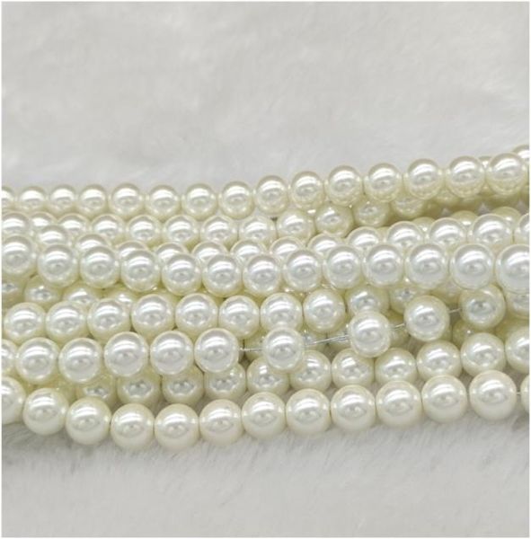 

diy 12mm pearl beads bracelets necklaces plastic crafts hand making ball loose spacer charms white round wholes jewelry findin1214328, Black