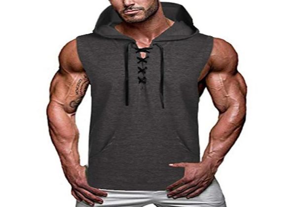 

men039s tank vicabo fahsion hooded men sleeveless summer sports casual male clothing cotton mens streetwear ropa homm2208717, White;black