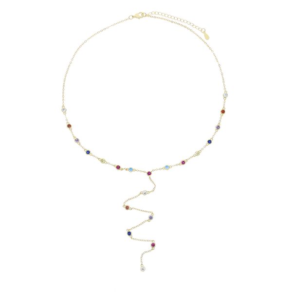 

colorful mini round zircon wedding necklace long chain women lady girl new fashion iced out zirconia hip hop gift jewelry, Silver