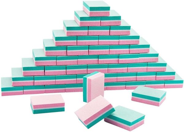 

mini nail buffer block 180100 grit sponge polish sanding strips file manicure tools double sided 50pcslot8846497