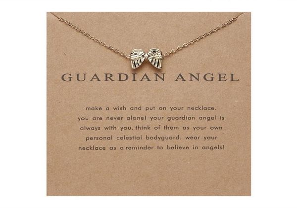 

guardian angel paper card wing combine gold necklace exquisite ma039am ornaments2897121, Silver