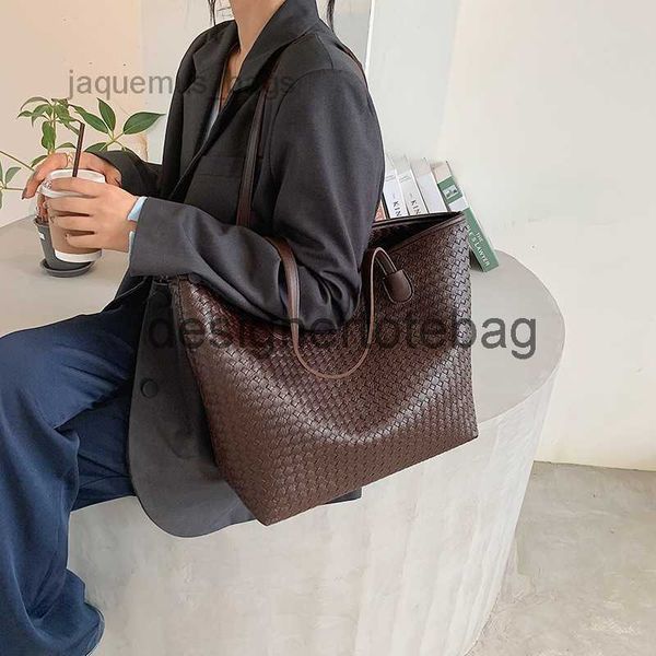 

fashion woven bag handle shoulder single arco tote cabat large-capacity bags vegetable basket handbag summer lady hobo casual botega v cross
