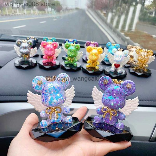 

interior decorations personality car ornaments auto interior decoration cartoon angel big eared bear car in-car center console accessories s