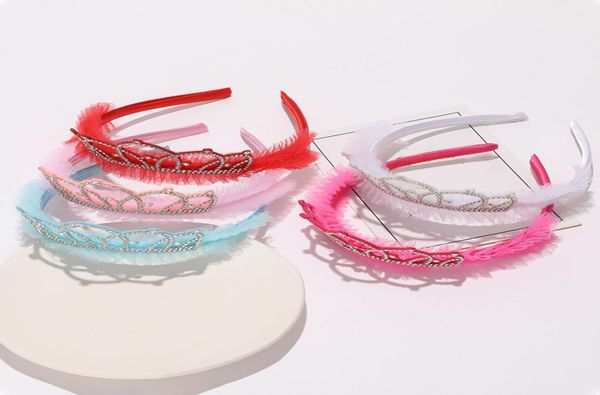 

fashion child rhinestones hair hoop princess headband girls hair accessories simple headwear crown tiara cosplay party gift7168518, Silver