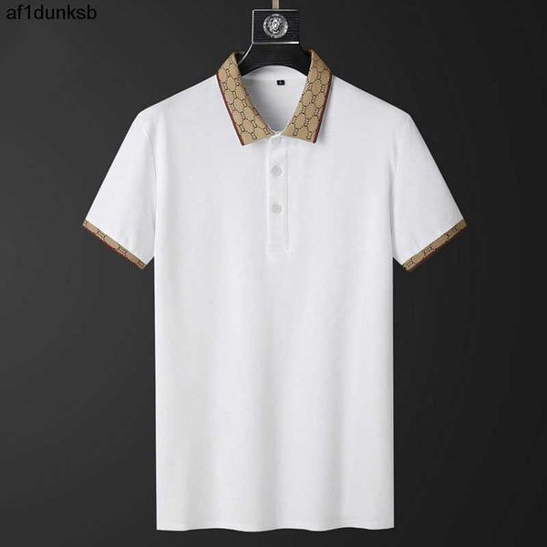 

luxury ggity men's polos t shirt summer tee fashion mens polo shirt fashion mens t shirt polo cotton top, White;black