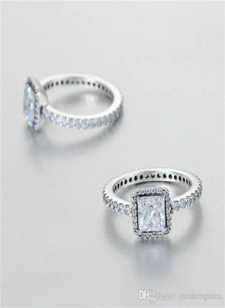 

wholesale- silver rings cubic zirconia s925 sterling silver fits for style bracelet and charms jewellery 409735