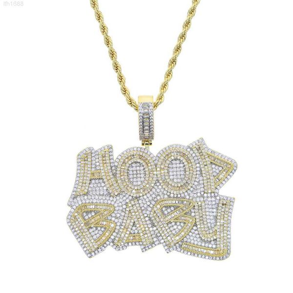 

dropshipping custom hip hop jewelry diamonds iced out men charms pendant s925 moissanite chain custom name pendants necklace, Silver