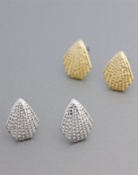 

fashion classic seashell ear studs scallop studs earrings jewelry gold silver rose three color optional suitable for men and women9838670, Golden;silver