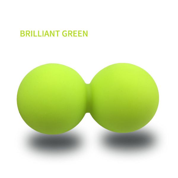 

63x126mm silicone plastic peanut yoga massage massager ball rollers back trigger point therapy sports gym release excise mobility tools