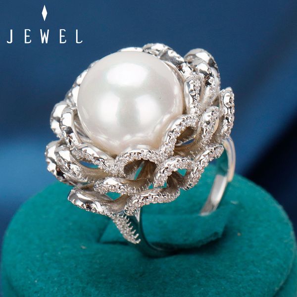 

wedding rings bridetalk style multilayer fashion pearl cubic zirconia ring out exaggerated design wedding ring ring 230717, Slivery;golden