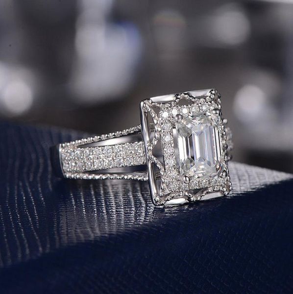 

classic promise rings for women 925 sterling silver fashion female wedding band ring engagement bridal jewelry3243379, Slivery;golden