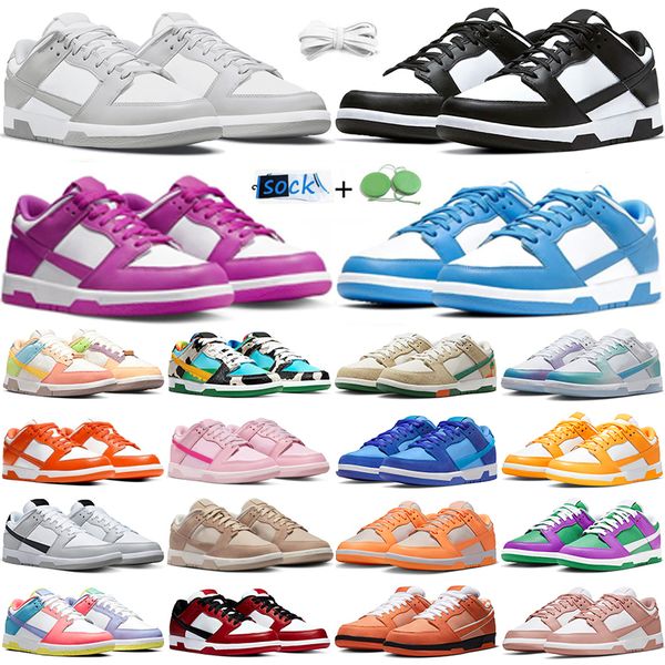 

men women hiking shoes low sneakers panda white black unc blue grey fog medium olive syracuse candy triple pink sail rose whisper bone platf