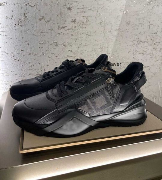 

techwear fendly walking ff 22w/f trainers casual-stylish flow men sneakers skateboard shoes zipper outdoor runner sole man sports man u38-46, Black