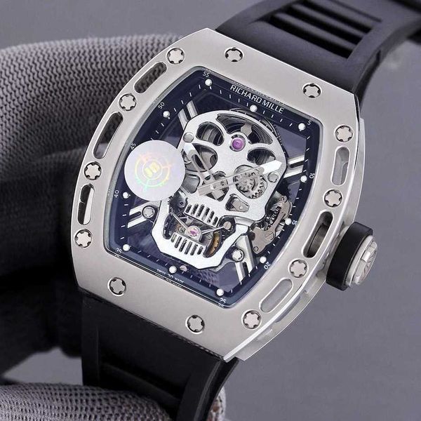 

rm052 real tourbillon watch fantasic superb men wrist watches 93sk high-end quality mechanical uhr ntpt all carbon fiber case montre rd luxe, Slivery;brown