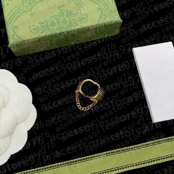 

fashion crystal design ring simple designer high-quality gold-plated ring stainless steel cuban link gold color punk rings, Silver