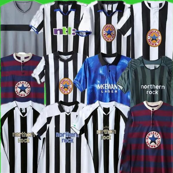 

96 97 98 99 newcastl e soccer jerseys shearer retro hamann asprilla pinas 1988 93 95 1997 05 06 2000 01 united owen duff classic football sh, Black;yellow