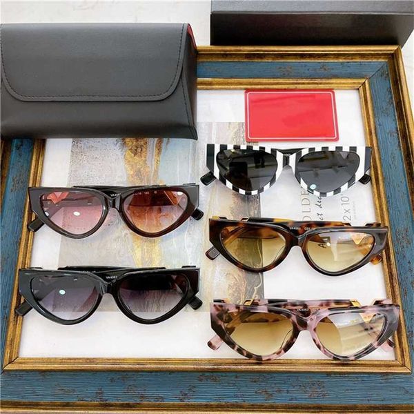 

sunglasses 2023 designer 2023 new warren's new cat's eye sunglasses ins fashionable small frame sunglasses va4063 fashion, White;black