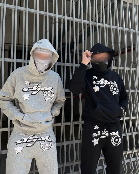 

women's hoodies sweatshirts 2023 printed oversized sweatshirt men high street trend retro harajuku jacket casual couple pullover hoodie, Black