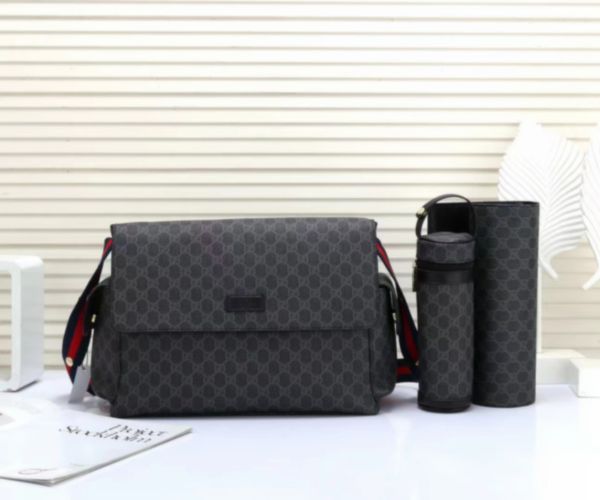 

baby bag designer diaper bags fashion babies maternity diapering multi function handbags diaper canvas hasp leather print plaid nappy stacke
