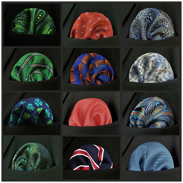 

handkerchiefs blue floral paisley mens pocket square classic silk purple hanky business fashion handkerchief wedding 230717, Blue;white