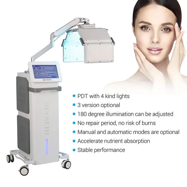 

vertical pdt led light 4 colors face lifting pigment removal acne treatment anti-puffiness skin rejuvenation whitening beauty salon machine
