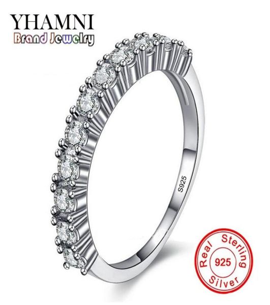 

yhamni brand luxury simple finger ring 100 925 sterling silver wedding rings for women diamond engagement ring jewelry jzr144242936503355, Slivery;golden