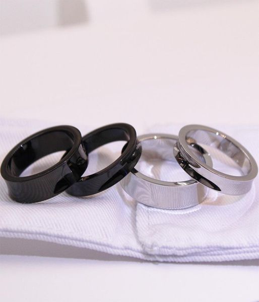 

t designer silver ring titanium steel melanan rings luxury brand men women fashion for ring party wedding accessories1326715