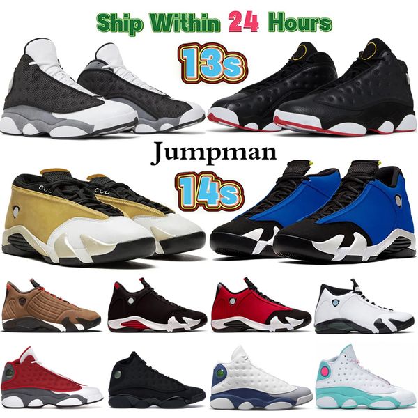 

jumpman 13 14 j13 j14 mens women basketball shoes 13s black flint french brave blue wheat playoffs 14s winterized archaeo brown light ginger