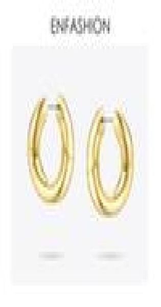 

enfashion punk link chain hoop earrings for women gold color small circle hoops earings fashion jewelry aros de moda6358081, Golden;silver