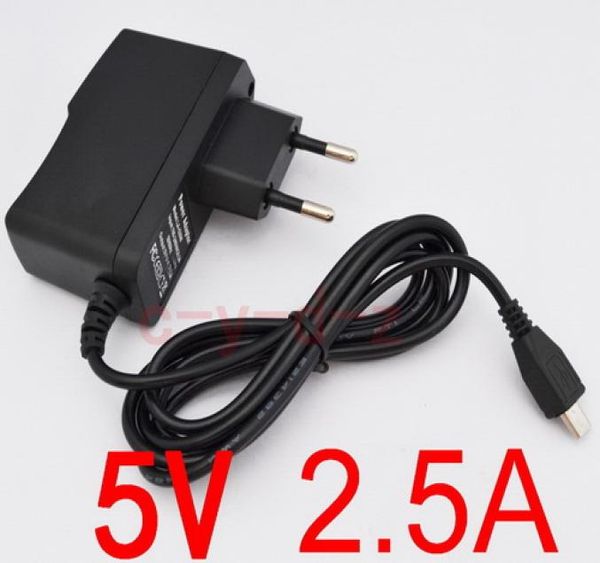 

50pcs 5v 25a 100240v micro usb charger power supply adapter for raspberry pi 3 tablet with euusuk au plug1953747