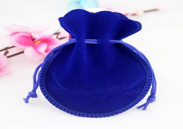 

810cm gourd jewelry bags pouch 5 colors small velvet drawstring bags wedding favor gifts7609273, Pink;blue