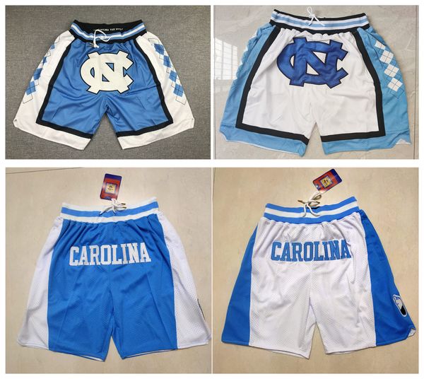 

north carolina basketball short hip pop running pant with pocket zipper stitched blue white size s-xxl