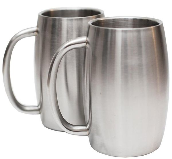 

14oz mug stainless steel coffee beer tea mug with lid premium double wall insulated travel mug3690590