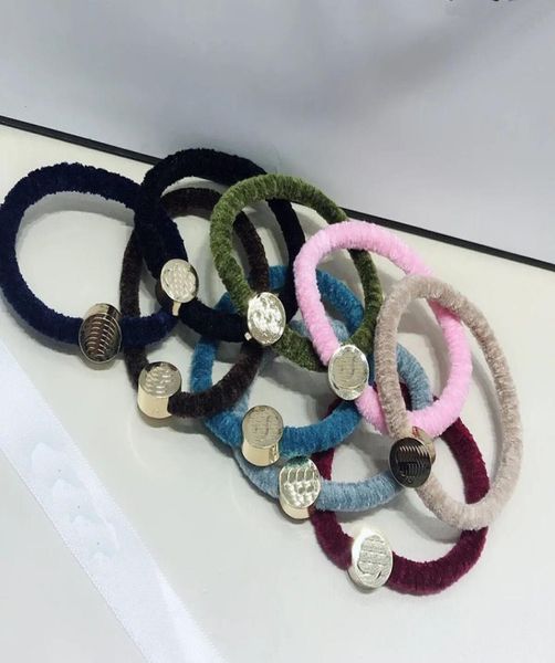 

1x1cm korean version glossy metal coarser hair rope hair ring european and american women039s basic hair ornaments counter gift8713406, Pink