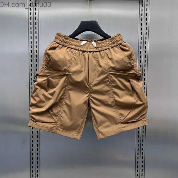 

men's shorts men's summer candy color pocket shorts cargo pants american fancy pants pink beachwear full matching pocket shorts z2, White;black