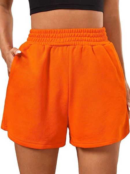 

active pants makemechic women's casual waist drawstring sports shorts running shorts