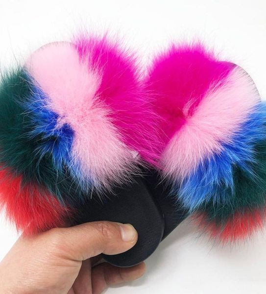 

beautiful girl fur slippers children summer beach slippers kids plush fluffy child furry slides 2535 fur sandals4093480, Black;grey