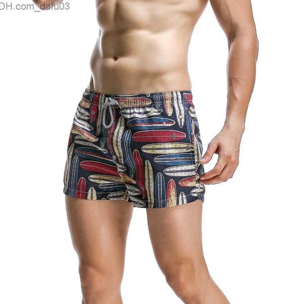

men's shorts new men's board shorts printed sports jacket breathable pants quick drying men's casual beach shorts size s/m, White;black