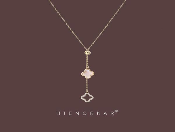 

necklace high level gold clover women039s net red personality collar chain jewelry simple niche design pendant7548965, Silver