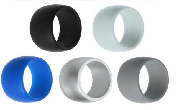 

luxury silicone wedding rings women hypoallergenic oring band comfortable lightweigh men ring couple rings silicone ring5538054, Slivery;golden